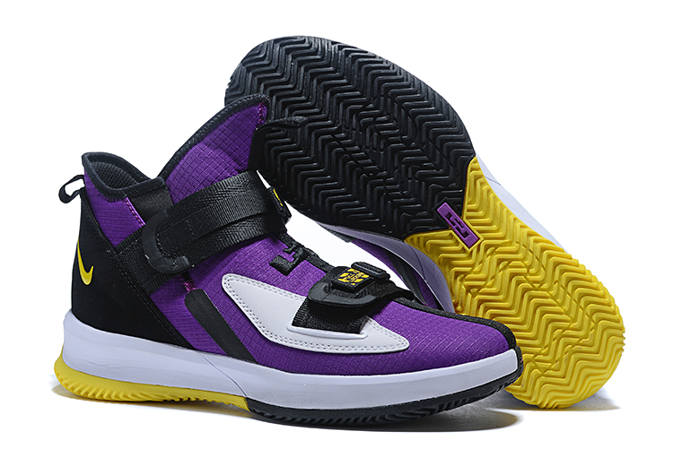 Nike LeBron Soldier 13 Purple Yellow Black White Shoes